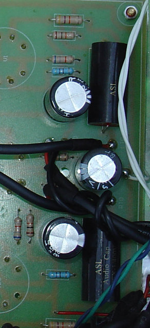 Radii preamp coupling capacitors