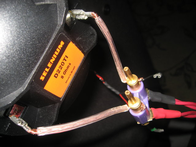 bypassing the tweeter binding posts and wire