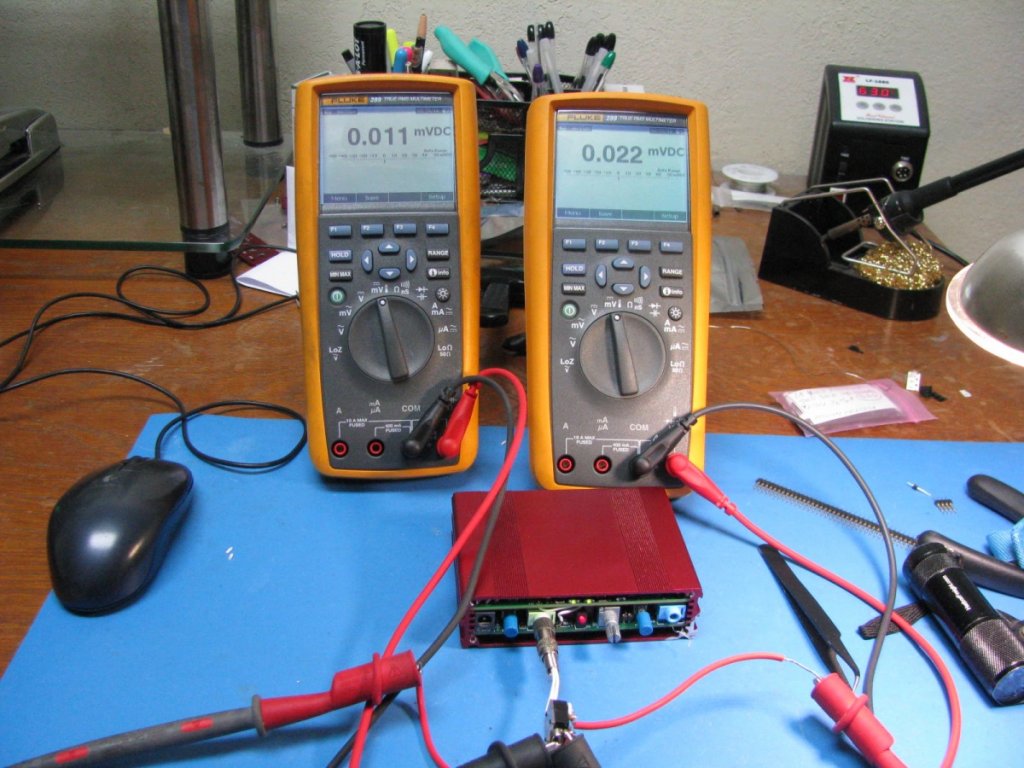 Booster DC output offset