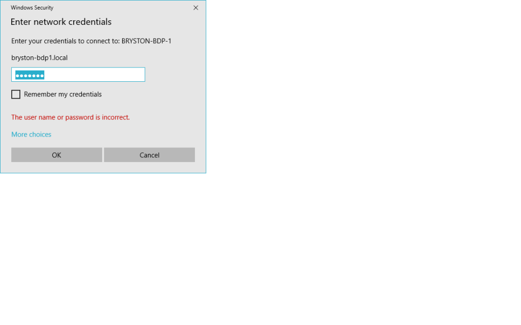 Bryston Network error