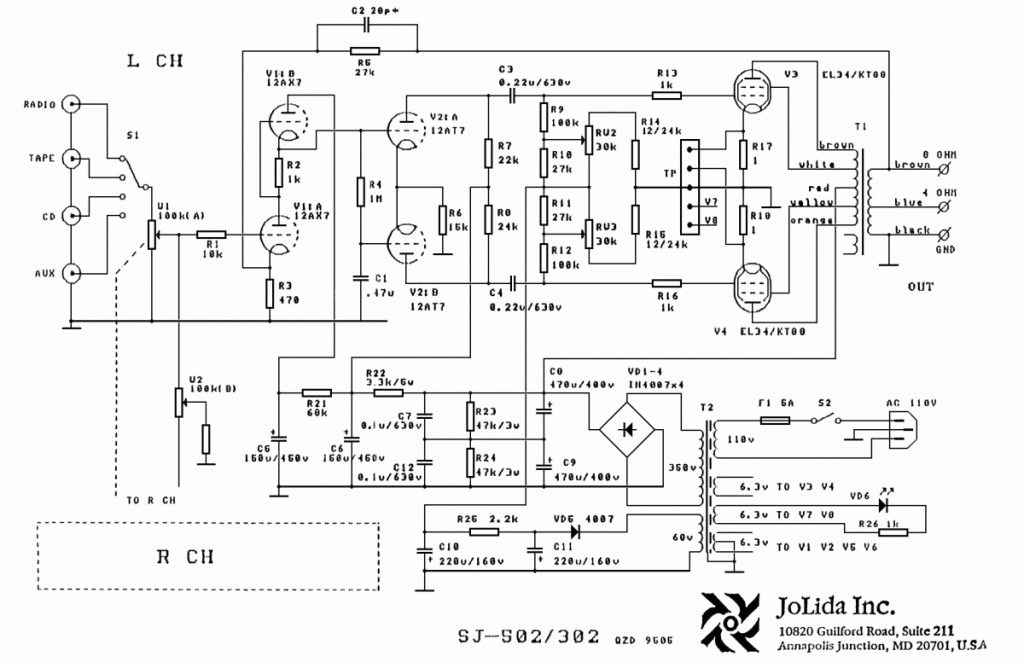 Jolida SJ-502a Schematic