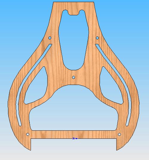 View of a braced slice - You can tell what's the internal bracing, but what are the other holes for? I'm not telling just yet!