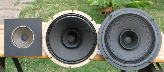3 drivers front - Grundig tweeter - Danish 8" fullrange (alnico) and Hemp Acoustic FR 8c
Some drivers I've tried and liked for open baffle work.