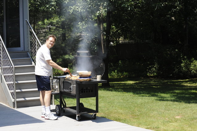 Emil posing as a cook