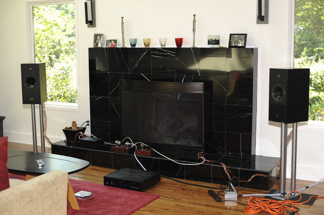 Epos speakers setup in the livingroom