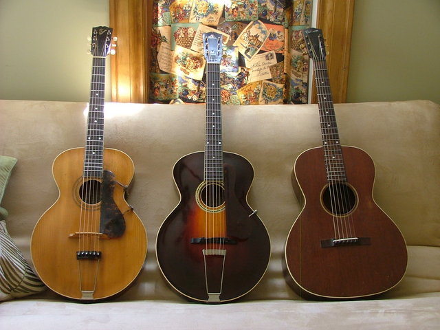 My Gibson family, 1915 L-1 1927 L-3 and the 1931 L-0