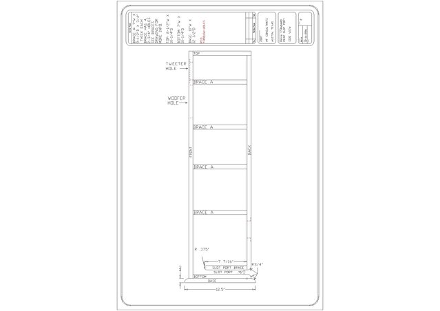 RAV 6 REAR SLOT PORT SIDEVIEW Auto CAD 2000 Model