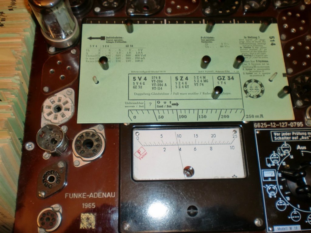 Funke W19S meter reading #1