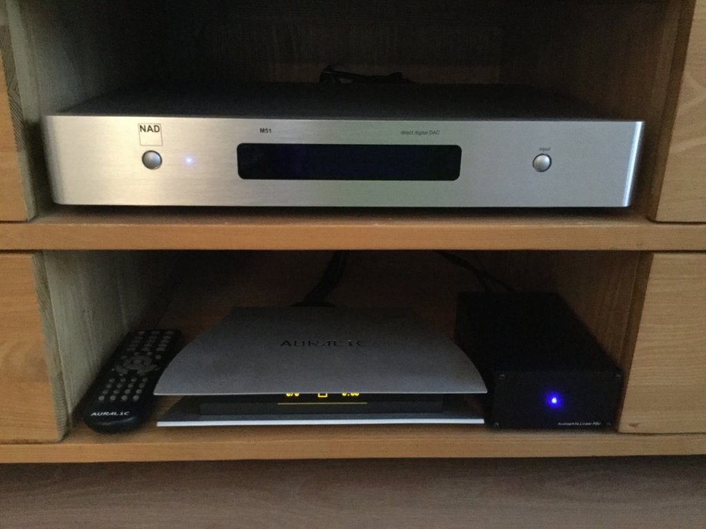 NAD M51 and Auralic Aries