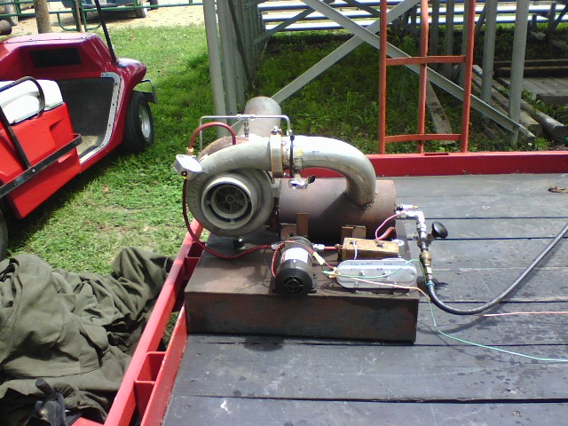 Turbocharger engine sideview 1