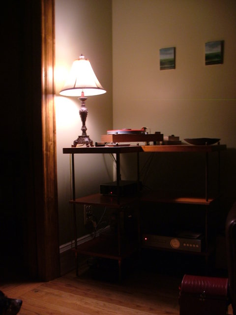 the rig, in low light