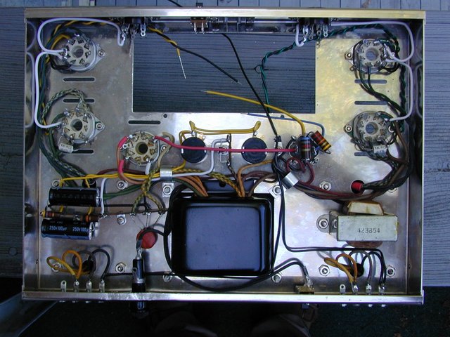 Completed chassis wiring - waiting for the Driver Board - Here is the completed chassis wiring. All that remains is installation of a restored Driver Board, and this one will be finished.