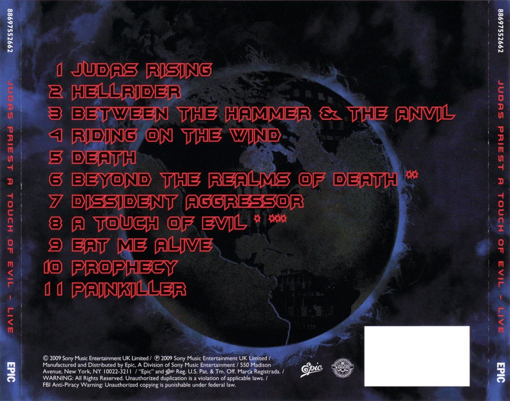 Judas Priest-A Touch Of Evil - Live-Trasera