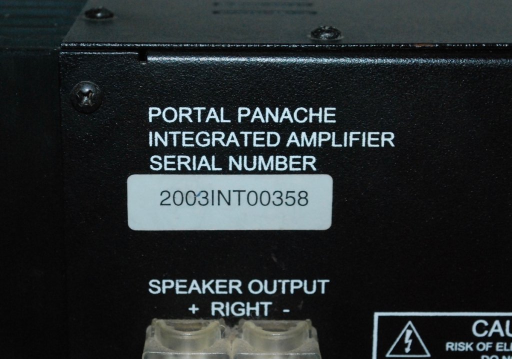Panache rear label