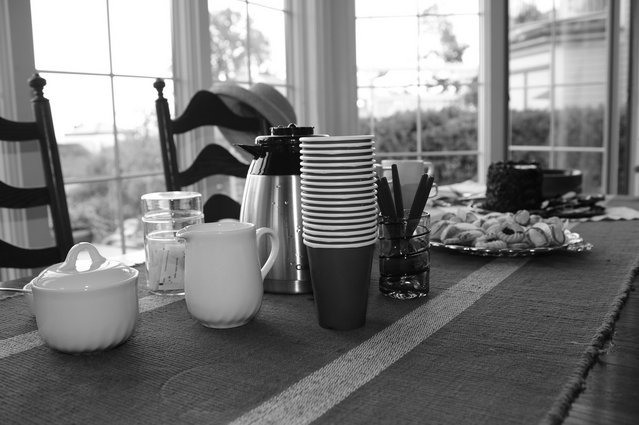 BW Coffee shot