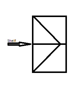W Frame with Shelf