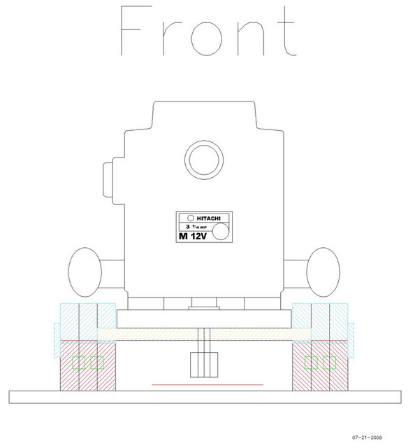 OB-5 JIG-FRONT-Layout 1 - I drew this up using AutoCad 2004 so I could get a good idea of what was needed and the dimensions necessary to make things fit.