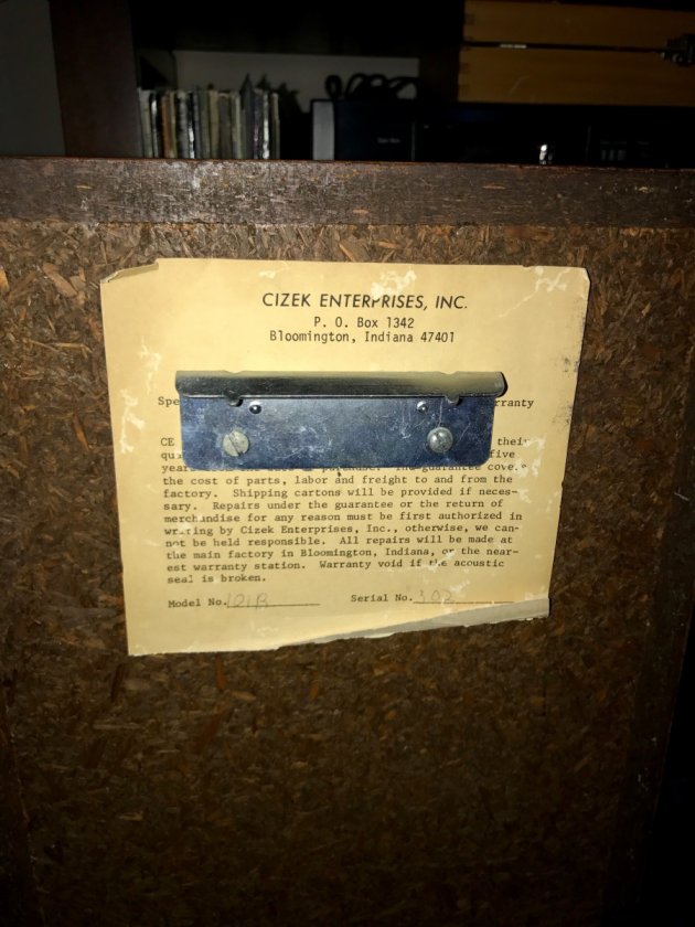 Early Cizek speakers
