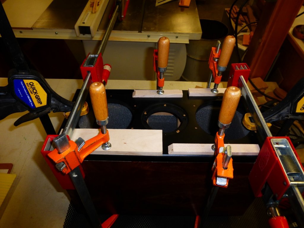 glue & clamp baffle