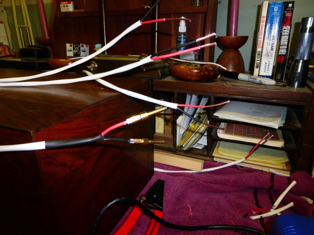 prep Blue Jeans speaker cables