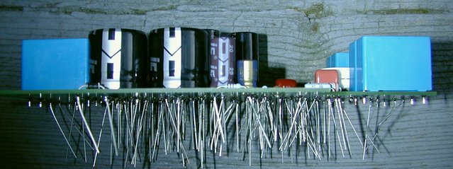 Audio by Van Alstine "Ultimate Stereo 70" Rebuild - Unclipped component leads. - All the parts are mounted and soldered. Now, all we have to do is clip the component leads and then check for solder bridges. Then, we'll clean the remaining "flux" off the Printed Circuit board.
