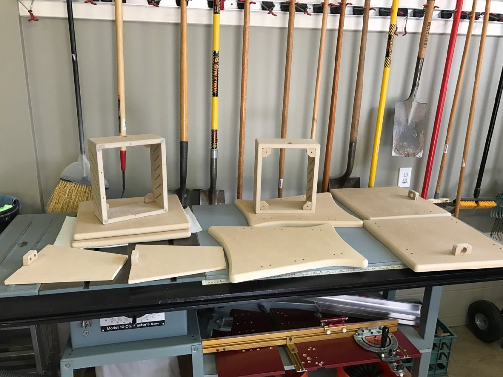 Bases/Tops/Amp Boxes Ready for Paint