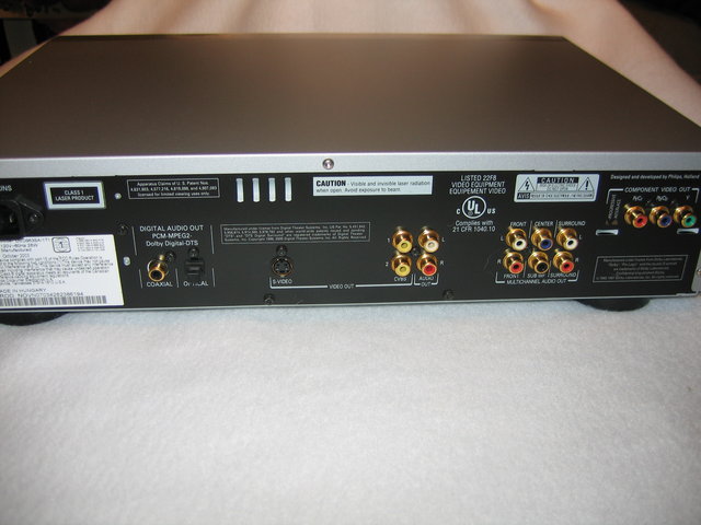 Philips DVD963SA - Back of player