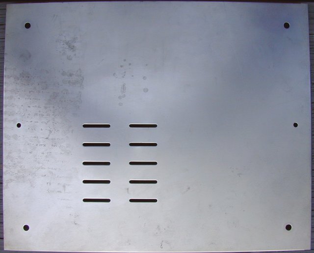 SCA-35 - Bottom of Bottom Panel after cleaning - While not perfect, this is a LOT better than the nasty, dirty bottom panel we started out with.