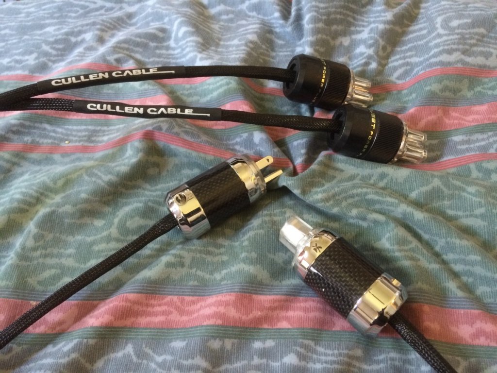 Added (3) Cullen Cable 7' PC's (copper/silver)
