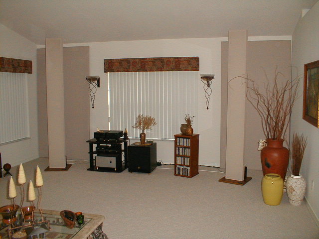 Acoustat 1 1's - CIRCA 1998-99 - my favorite room - 17x37x12 ;-)