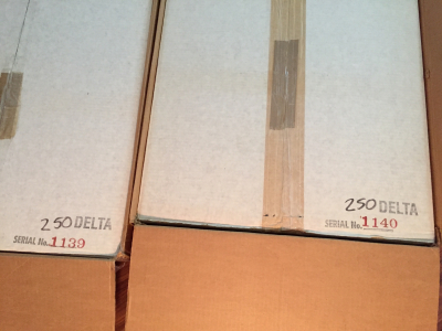 Matching shipping boxes with the consecutive serial numbers listed