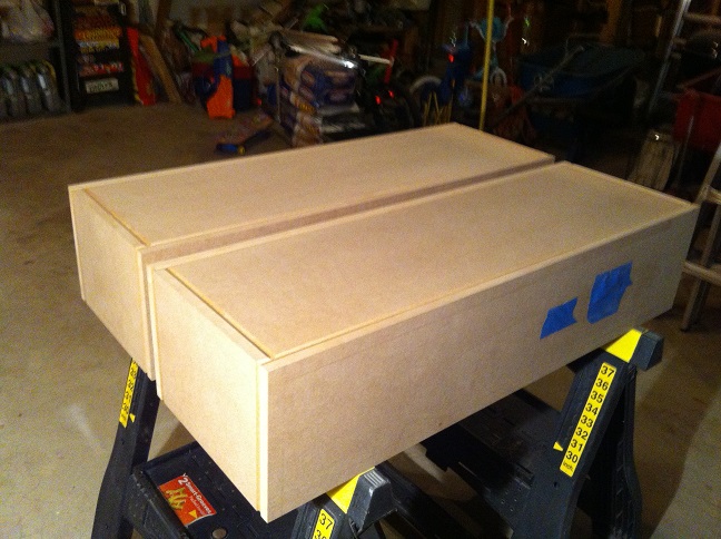 cabinets sanded flat