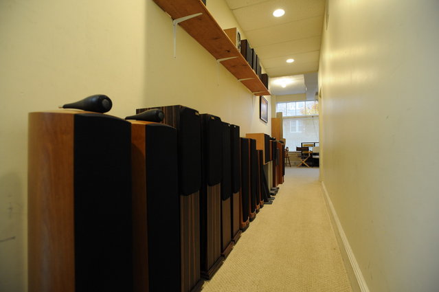 Wall of speakers