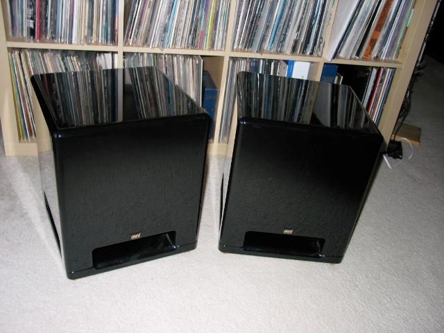 ACI Force II subwoofer -pair Piano Black - Selling one pair of ACI Force II subwoofers - Piano Black