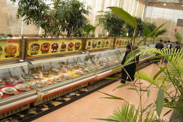 Beijing - huge restaurant - Small part of food offering