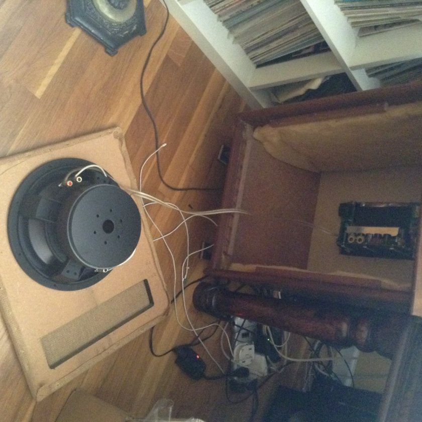 Converted university cabinets with sunfire plate amps and 2x4 ohm dual coil subs. Built in 2015 when I realized I was missing the bottom end of stereo labs dots and loops.