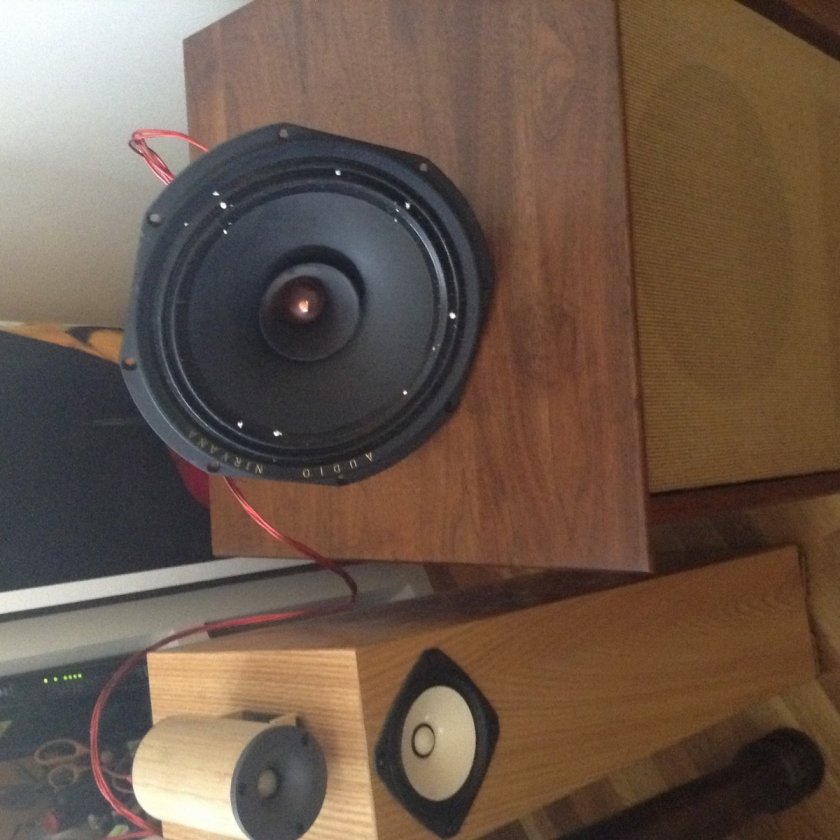 Upgrading the mids and reusing the bamboo ceramic super tweeters I got from a UK hobbyist.