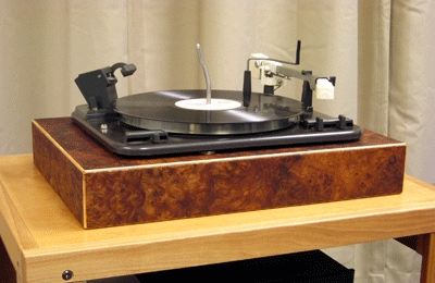 Garrard Type A MK II - Custom Elm Burl base. Great sounding table that didn't cost much at all.
