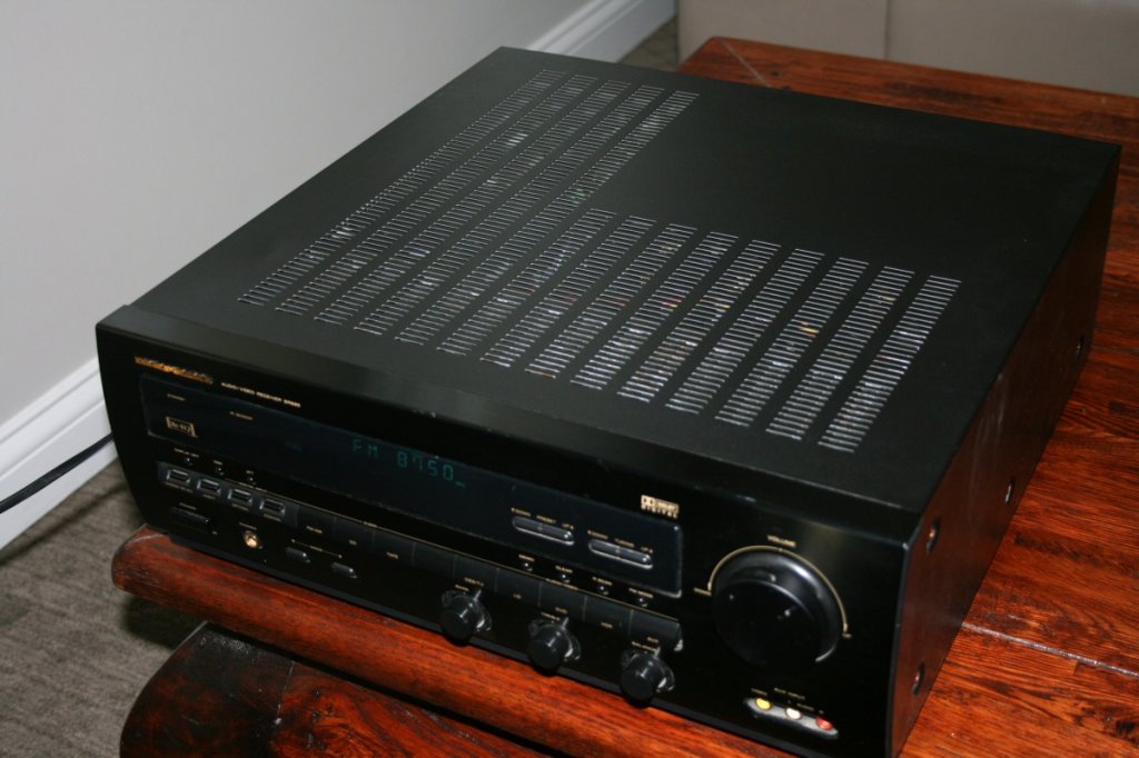 Marantz SR685 AV Receiver, 85 wpc, no remote or manual for $70. Purchased in 2000. Condition 7/10.