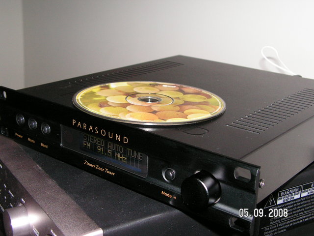 Parasound ztuner size comparison - excellent tuner...