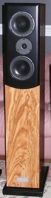 Olivewood SongTower Front - The front of one of my Song Towers, finished in olivewood.