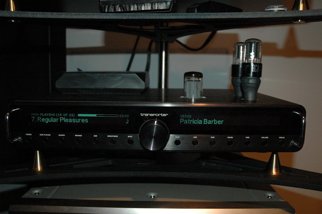 Modwright Transporter with prototype Bolder Cable octal adapter - 5AR4 metal base rectifier
pair of RCA silver label 6SN 7's