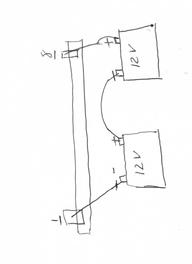 2 Battery External Serial Connection for internal battery pre