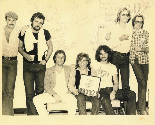 Me (in the middle) and City Boy in St. Cloud Minnesota in about 1980? The picture is signed by all band members!