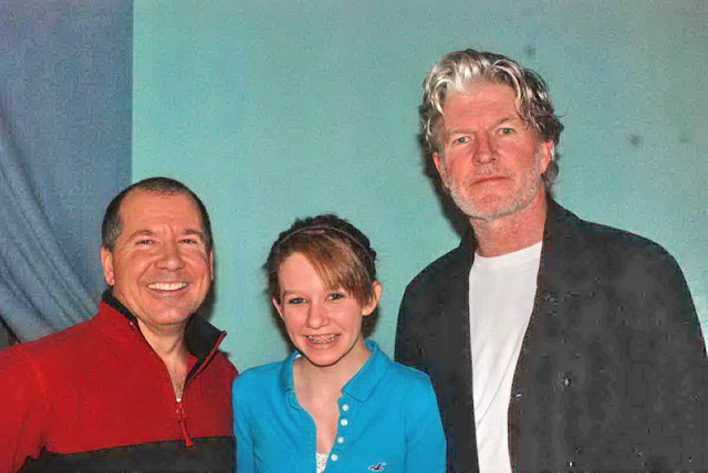 Me, my daughter and Tim Finn
