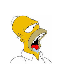Homer drooling.