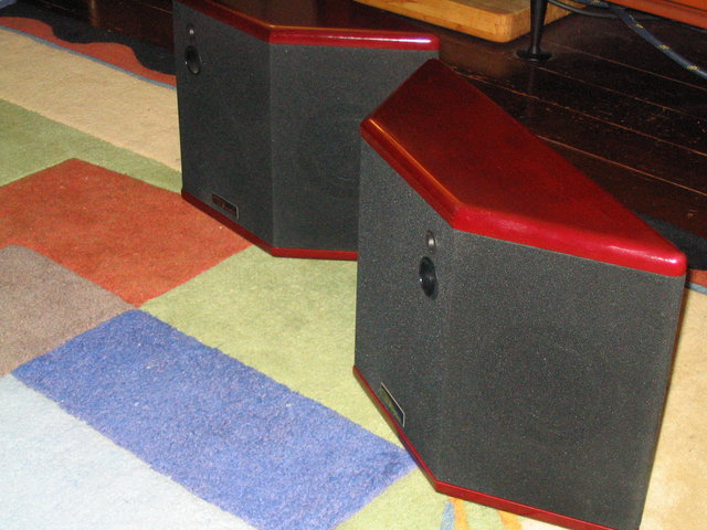 Von Schweikert TS-210 - These hard-to-find speakers throw a very wide sounstage when in bipolar mode. Ideal for HT of course.