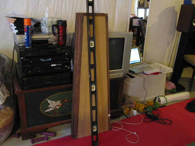 The front baffles finished and ready to mount
