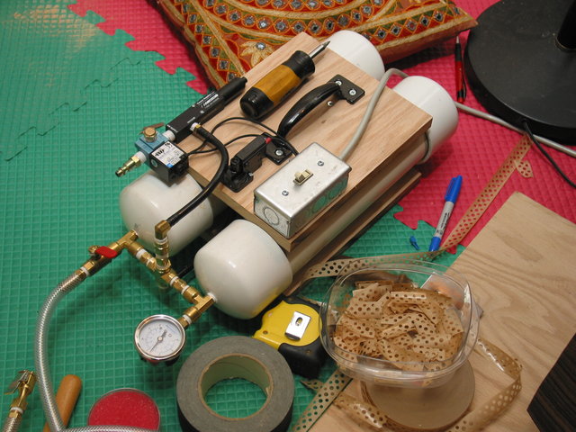 The assembled V2 - Venturi vacuum press pump - This took me a weekend to build and figure out. Also took a long time to research to determine I wanted to buy, assemble, and use it.