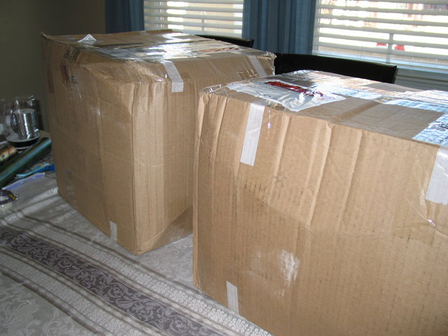 I feel like slapping the UPS guy for the condition of these boxes with my expensive drivers and crossovers.. - The UPS driver left them on the sidewalk on Christmas eve at the bottom of my front steps and on the sidewalk stacked on top of each other!!! Not even hidden behind a column on the porch and ready for anybody to take. Fortunately I alerted my neighbor they were being delivered as I was at my parents and he kindly grabbed them for me.